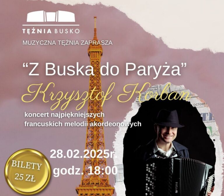 Z Buska do Paryża: Akordeonowa podróż z Krzysztofem Korbanem