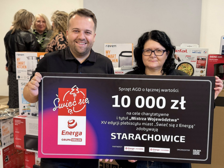Starachowice znów błyszczą! Dzięki mieszkańcom energooszczędny sprzęt AGD trafił do lokalnych instytucji