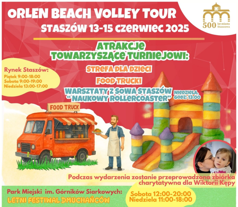 Staszów zaprasza na ORLEN Beach Volley Tour!