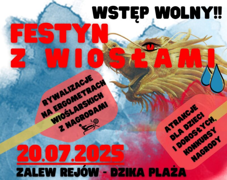 Rodzinna przygoda z wiosłami – festyn nad Rejowem już w tę niedzielę!